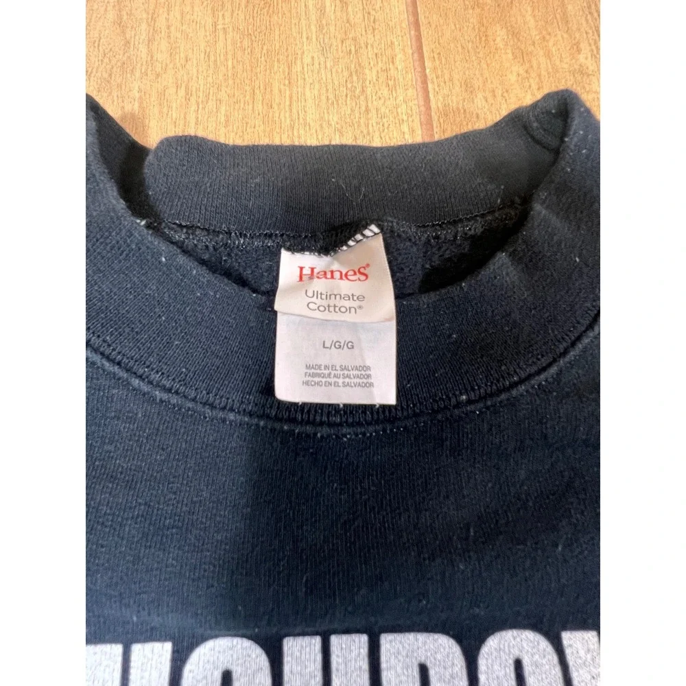 Kansas City Chiefs Touchdown Sweatshirt Hanes Ultimate‎ Cotton Large Black